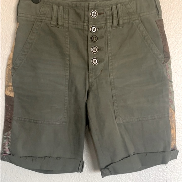 Anthropologie Olive Green Shorts - Picture 1 of 9